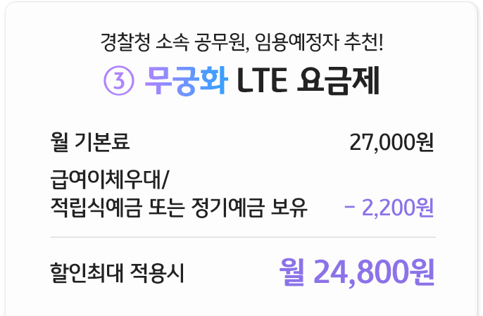 무궁화 LTE 요금제