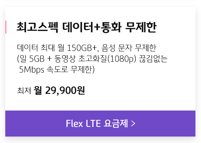 FLEX LTE 요금제