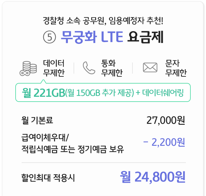 무궁화 LTE 요금제