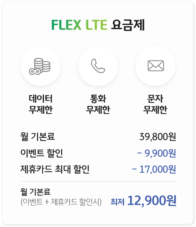FLEX LTE 요금제